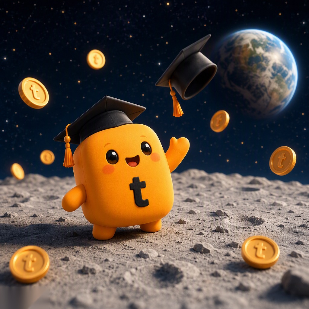 mini TUT graduating on the moon